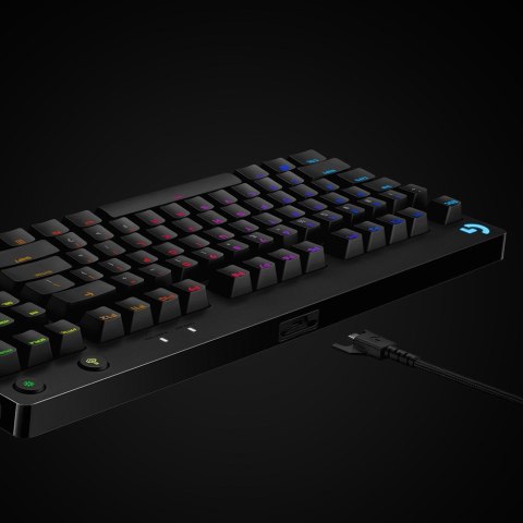 Klawiatura Logitech G915 LIGHTSPEED WRLS RGB MECH KB/GL CLICKY - CARBON US INTL
