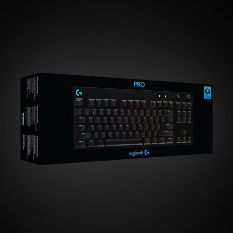 Klawiatura Logitech G915 LIGHTSPEED WRLS RGB MECH KB/GL CLICKY - CARBON US INTL