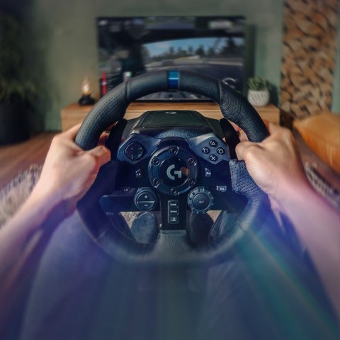 Logitech G G923 Czarny USB 2.0 Kierownica + pedały Analogowa/Cyfrowa PC, PlayStation 4, PlayStation 5 Logitech G G923 Czarny USB 2.0 Kierownica + pedały Analogowa/Cyfrowa PC, PlayStation 4, PlayStation 5