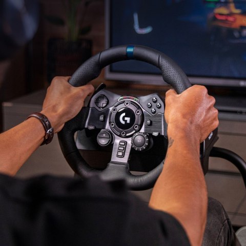 Logitech G G923 Czarny USB 2.0 Kierownica + pedały Analogowa/Cyfrowa PC, PlayStation 4, PlayStation 5 Logitech G G923 Czarny USB 2.0 Kierownica + pedały Analogowa/Cyfrowa PC, PlayStation 4, PlayStation 5