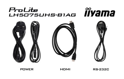 Monitor Iiyama ProLite LH5075UHS-B1AG - Przekątna 50" - Płaski ekran - 125.7 cm Monitor Iiyama ProLite LH5075UHS-B1AG - Przekątna 50" - Płaski ekran - 125.7 cm