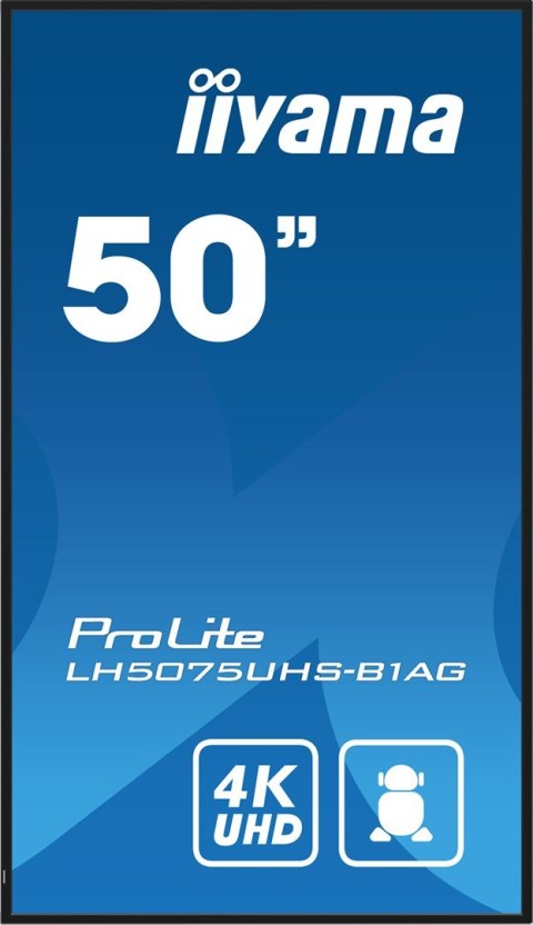 Monitor Iiyama ProLite LH5075UHS-B1AG - Przekątna 50" - Płaski ekran - 125.7 cm Monitor Iiyama ProLite LH5075UHS-B1AG - Przekątna 50" - Płaski ekran - 125.7 cm