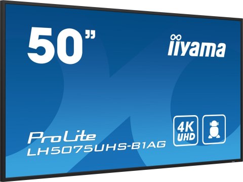 Monitor Iiyama ProLite LH5075UHS-B1AG - Przekątna 50" - Płaski ekran - 125.7 cm Monitor Iiyama ProLite LH5075UHS-B1AG - Przekątna 50" - Płaski ekran - 125.7 cm