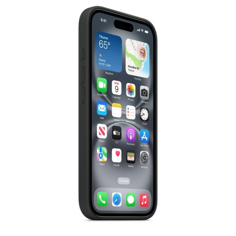 Silikonowe etui do iPhone'a 16 z MagSafe - czarne