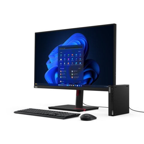 Komputer stacjonarny Lenovo ThinkCentre M70q z procesorem Intel Core i5-14400T, pamięcią wewnętrzną 16 GB SO-DIMM DDR5, dyskiem 