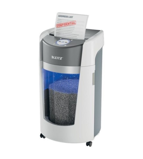 LEITZ Niszczarka IQ OptiMax Office 35 L, P-5, Ścinki 2x15, Automatyczny Start/Stop, Funkcja cofania, Obrotowy pojemnik - 33% wię