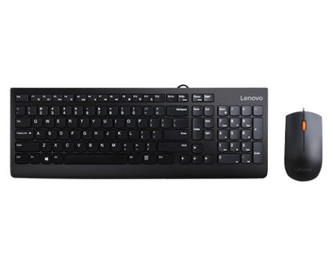 Lenovo | Klawiatura i mysz USB Combo | 300 | Czarny | Kombinacja klawiatury i myszy | Angielski | 1,8 mln | Czarny | Przewodowe 