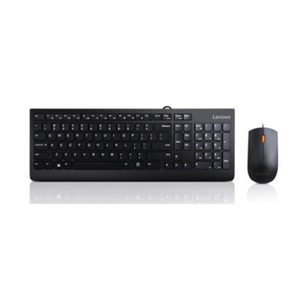 Lenovo | Klawiatura i mysz USB Combo | 300 | Czarny | Kombinacja klawiatury i myszy | Angielski | 1,8 mln | Czarny | Przewodowe 