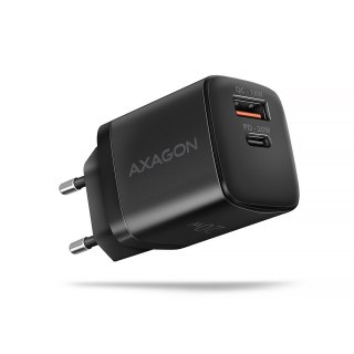 MOBILE CHARGER WALL USB 20W/2PORT BLACK ACU-PQ20 AXAGON