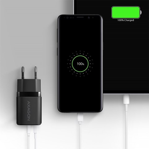 MOBILE CHARGER WALL USB 20W/2PORT BLACK ACU-PQ20 AXAGON MOBILE CHARGER WALL USB 20W/2PORT BLACK ACU-PQ20 AXAGON