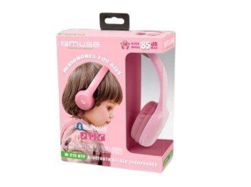 Muza | Stereofoniczne słuchawki Bluetooth dla dzieci | M-215BTP | Bezprzewodowy | Nauszne | Łączność Bluetooth | Różowy | Bezprz Muza | Stereofoniczne słuchawki Bluetooth dla dzieci | M-215BTP | Bezprzewodowy | Nauszne | Łączność Bluetooth | Różowy | Bezprz