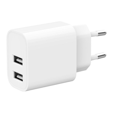 GEMBIRD 2-PORTOWA ŁADOWARKA SIECIOWA 2X USB-A, BIAŁA GEMBIRD 2-PORTOWA ŁADOWARKA SIECIOWA 2X USB-A, BIAŁA