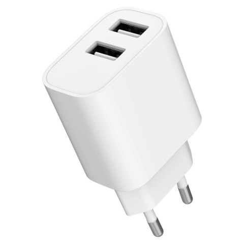 GEMBIRD 2-PORTOWA ŁADOWARKA SIECIOWA 2X USB-A, BIAŁA GEMBIRD 2-PORTOWA ŁADOWARKA SIECIOWA 2X USB-A, BIAŁA