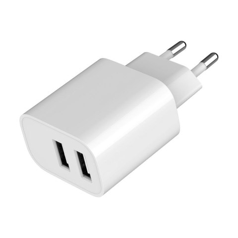 GEMBIRD 2-PORTOWA ŁADOWARKA SIECIOWA 2X USB-A, BIAŁA GEMBIRD 2-PORTOWA ŁADOWARKA SIECIOWA 2X USB-A, BIAŁA