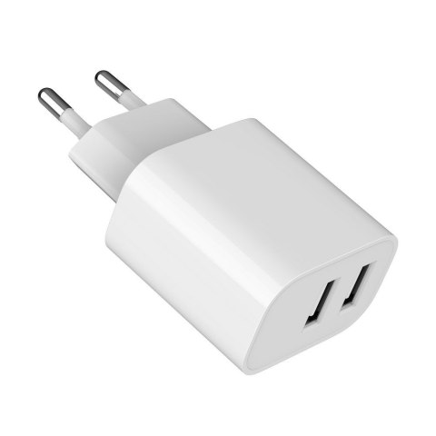 GEMBIRD 2-PORTOWA ŁADOWARKA SIECIOWA 2X USB-A, BIAŁA GEMBIRD 2-PORTOWA ŁADOWARKA SIECIOWA 2X USB-A, BIAŁA