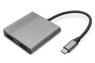 Kabel adapter graficzny USB Typ C na 2x HDMI 4K 60Hz UHD 0,2m
