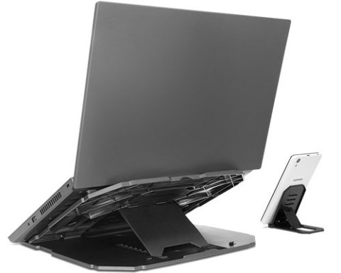 Lenovo | Podstawka pod laptopa 2 w 1 | 15 " | Czarny | 305 x 285 x 35 mm | 1 rok