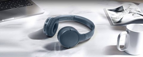 Muza | Słuchawki stereofoniczne | M-272 BTB | Wbudowany mikrofon | Łączność Bluetooth | Niebieski