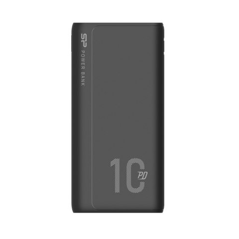 Powerbank SILICON POWER QP15 10000 mAh 2x USB QC 3.0 1x USB-C PD (SP10KMAPBKQP150K) Czarny Powerbank SILICON POWER QP15 10000 mAh 2x USB QC 3.0 1x USB-C PD (SP10KMAPBKQP150K) Czarny