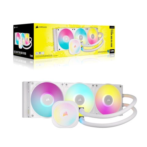 Corsair iCUE LINK TITAN RX RGB Procesor Chłodnica cieczy all-in-one 12 cm Biały 1 szt. Corsair iCUE LINK TITAN RX RGB Procesor Chłodnica cieczy all-in-one 12 cm Biały 1 szt.