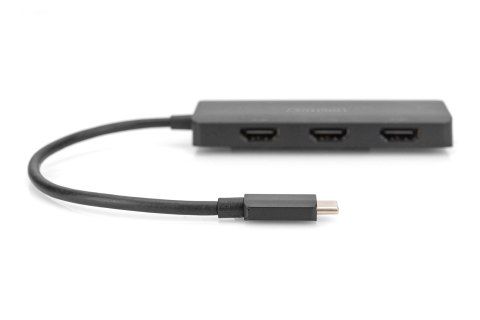 Hub/Koncentrator 3-portowy USB Typ C/3x HDMI 4K/60Hz HDR HDCP 2.2 MST