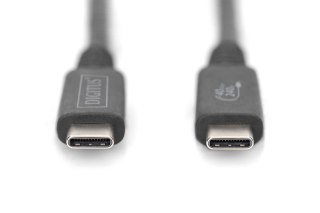Kabel USB 4.0 40Gbps Typ USB C/USB C M/M PD 3.0 100W 8K 30Hz czarny 0,8m