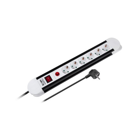 Listwa sieciowa Rebel 6 gniazd typu niemieckiego, kabel 3m (3x1,5) Listwa sieciowa Rebel 6 gniazd typu niemieckiego, kabel 3m (3x1,5)