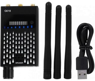 Wykrywacz podsłuchów kamer lokalizatorów Mking Mk618 3 antenowy
