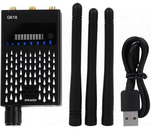 Wykrywacz podsłuchów kamer lokalizatorów Mking Mk618 3 antenowy Wykrywacz podsłuchów kamer lokalizatorów Mking Mk618 3 antenowy