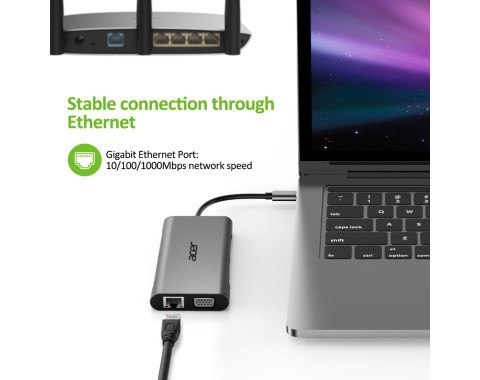 Acer 10-in-1 Type C dongle 3xUSB 3.0 Acer 10-in-1 Type C dongle 3xUSB 3.0