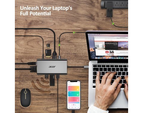 Acer 10-in-1 Type C dongle 3xUSB 3.0 Acer 10-in-1 Type C dongle 3xUSB 3.0