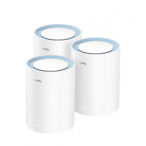 Cudy M1200 3-PACK siatkowy system wi-fi Dual-band (2.4 GHz/5 GHz) Wi-Fi 5 (802.11ac) Biały 1 Wewnętrzne Cudy M1200 3-PACK siatkowy system wi-fi Dual-band (2.4 GHz/5 GHz) Wi-Fi 5 (802.11ac) Biały 1 Wewnętrzne