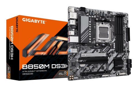 GIGABYTE B850M DS3H płyta główna AMD B850 Gniazdo AM5 micro ATX GIGABYTE B850M DS3H płyta główna AMD B850 Gniazdo AM5 micro ATX