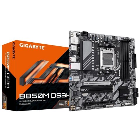 GIGABYTE B850M DS3H płyta główna AMD B850 Gniazdo AM5 micro ATX GIGABYTE B850M DS3H płyta główna AMD B850 Gniazdo AM5 micro ATX