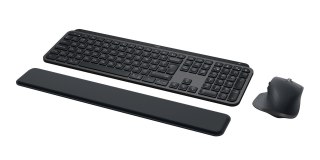 Logitech MX Keys S Combo klawiatura Dołączona myszka Biuro RF Wireless + Bluetooth QWERTY Amerykański międzynarodowy Grafitowy
