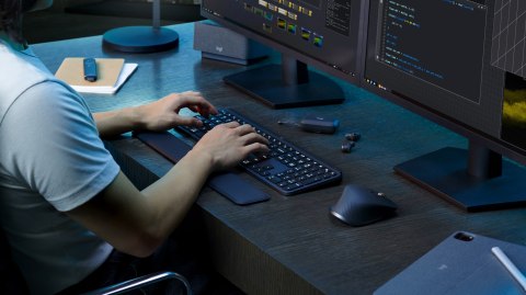 Logitech MX Keys S Combo klawiatura Dołączona myszka Biuro RF Wireless + Bluetooth QWERTY Amerykański międzynarodowy Grafitowy Logitech MX Keys S Combo klawiatura Dołączona myszka Biuro RF Wireless + Bluetooth QWERTY Amerykański międzynarodowy Grafitowy