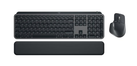 Logitech MX Keys S Combo klawiatura Dołączona myszka Biuro RF Wireless + Bluetooth QWERTY Amerykański międzynarodowy Grafitowy Logitech MX Keys S Combo klawiatura Dołączona myszka Biuro RF Wireless + Bluetooth QWERTY Amerykański międzynarodowy Grafitowy