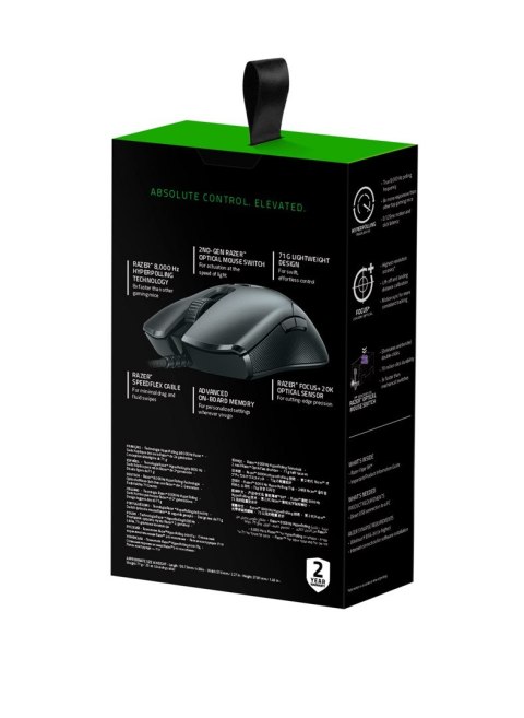 Razer Viper myszka Po prawej stronie USB Typu-A Optyczny 20000 DPI Razer Viper myszka Po prawej stronie USB Typu-A Optyczny 20000 DPI