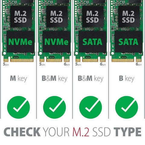 SSD ACC ADAPTER NVME/SATA/M.2/SP&LP PCEM2-D AXAGON