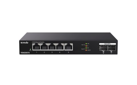 Tenda TEM2007X łącza sieciowe 2.5G Ethernet (100/1000/2500) Komputer stacjonarny Czarny Tenda TEM2007X łącza sieciowe 2.5G Ethernet (100/1000/2500) Komputer stacjonarny Czarny