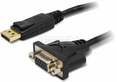 UNITEK Y-5118E DisplayPort VGA (D-Sub) Czarny UNITEK Y-5118E DisplayPort VGA (D-Sub) Czarny