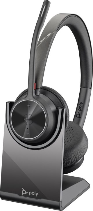 Zestaw słuchawkowy Bluetooth Poly Voyager 4320 MS Teams Certified USB-C Headset with charge stand +BT700 dongle 77Z32AA