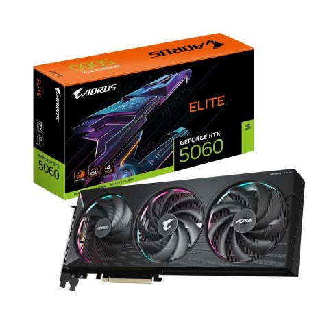 GIGABYTE AORUS GeForce RTX 5060 ELITE 8G NVIDIA 8 GB GDDR7 GIGABYTE AORUS GeForce RTX 5060 ELITE 8G NVIDIA 8 GB GDDR7