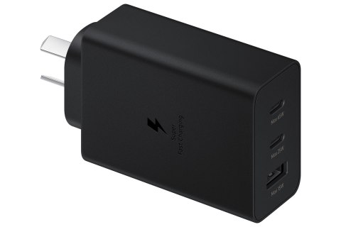 Ładowarka sieciowa SAMSUNG Trio EP-T6530 65W PD 1x USB-A, 2x USB-C (EP-T6530NBEGEU) Czarny Ładowarka sieciowa SAMSUNG Trio EP-T6530 65W PD 1x USB-A, 2x USB-C (EP-T6530NBEGEU) Czarny