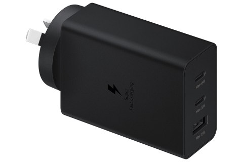 Ładowarka sieciowa SAMSUNG Trio EP-T6530 65W PD 1x USB-A, 2x USB-C (EP-T6530NBEGEU) Czarny Ładowarka sieciowa SAMSUNG Trio EP-T6530 65W PD 1x USB-A, 2x USB-C (EP-T6530NBEGEU) Czarny
