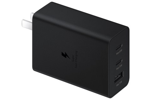Ładowarka sieciowa SAMSUNG Trio EP-T6530 65W PD 1x USB-A, 2x USB-C (EP-T6530NBEGEU) Czarny Ładowarka sieciowa SAMSUNG Trio EP-T6530 65W PD 1x USB-A, 2x USB-C (EP-T6530NBEGEU) Czarny