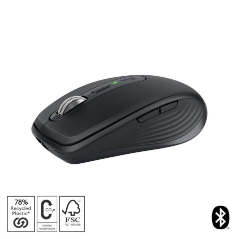 Logitech MX Anywhere 3S myszka Po prawej stronie RF Wireless + Bluetooth Laser 8000 DPI Logitech MX Anywhere 3S myszka Po prawej stronie RF Wireless + Bluetooth Laser 8000 DPI