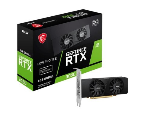 MSI GEFORCE RTX 3050 LP 6G OC karta graficzna NVIDIA 6 GB GDDR6 MSI GEFORCE RTX 3050 LP 6G OC karta graficzna NVIDIA 6 GB GDDR6