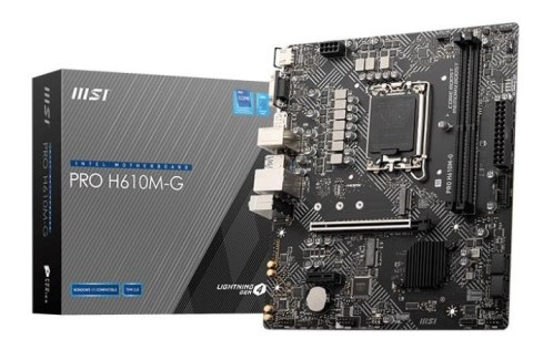 MSI PRO H610M-G płyta główna Intel H610 LGA 1700 micro ATX MSI PRO H610M-G płyta główna Intel H610 LGA 1700 micro ATX