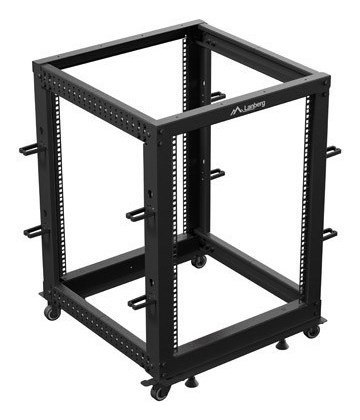 OPEN RACK 19" 15U 600X600-1100 REGULOWANY CZARNY LANBERG OPEN RACK 19" 15U 600X600-1100 REGULOWANY CZARNY LANBERG